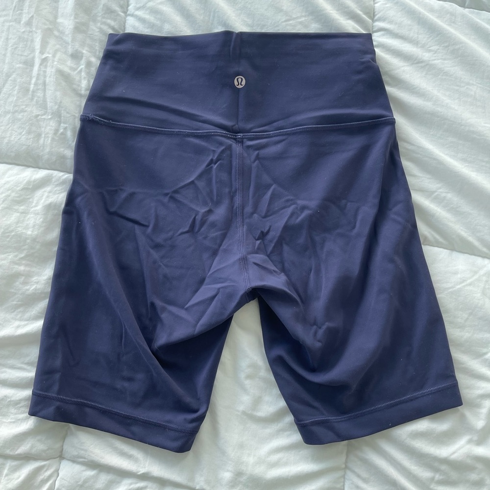 lululemon athletica Navy High-Rise Bike Shorts